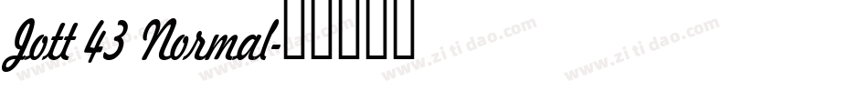 Jott 43 Normal字体转换